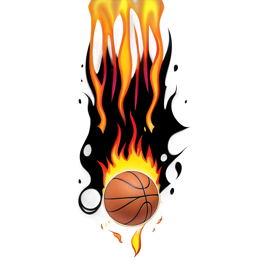 Basketball On Fire Png 85 PNG image