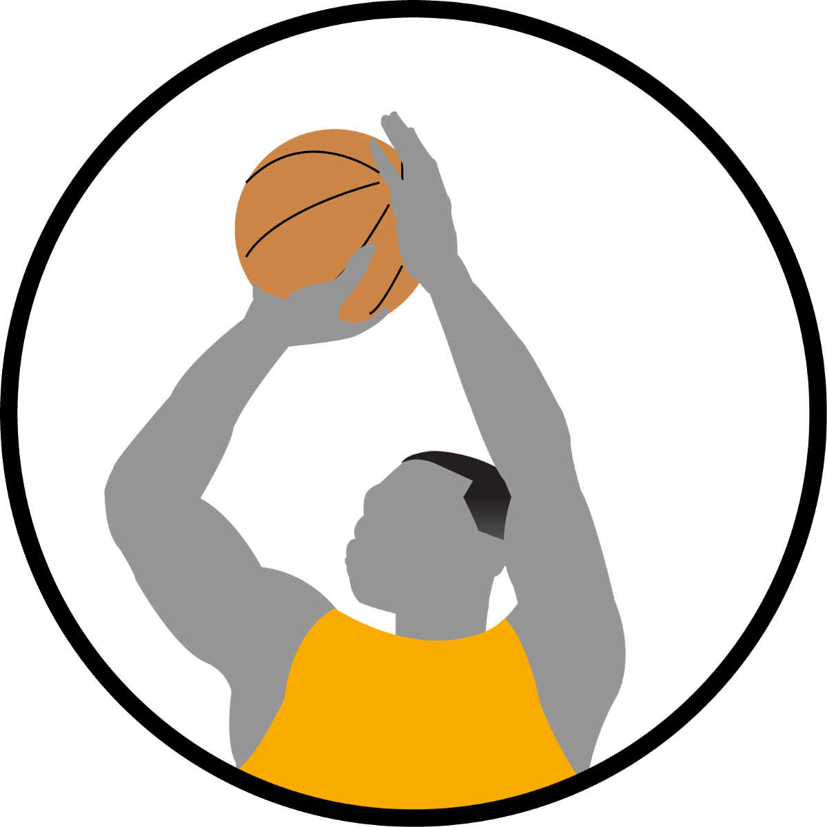 Basketball Player Shooting Clipart PNG image