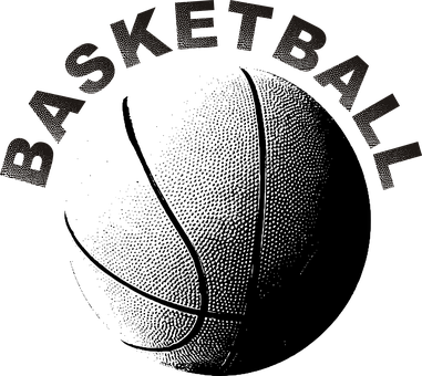 Basketball Text Artwork PNG image