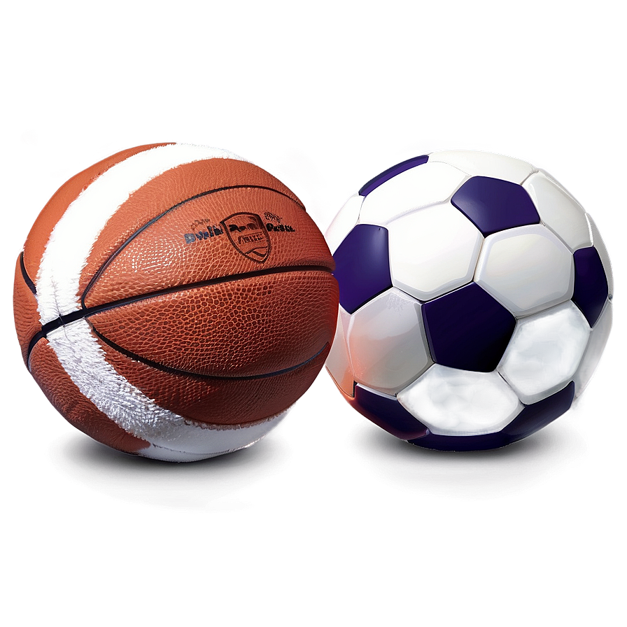 Basketballand Soccer Ball PNG image