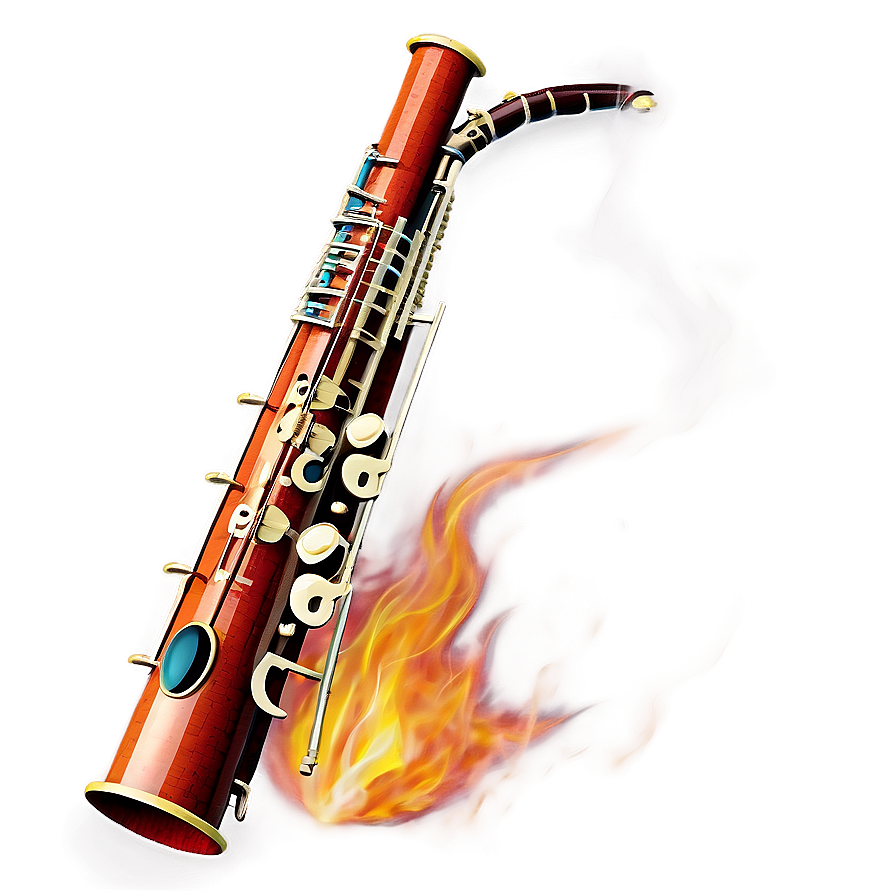 Bassoon In Fire Png 06272024 PNG image