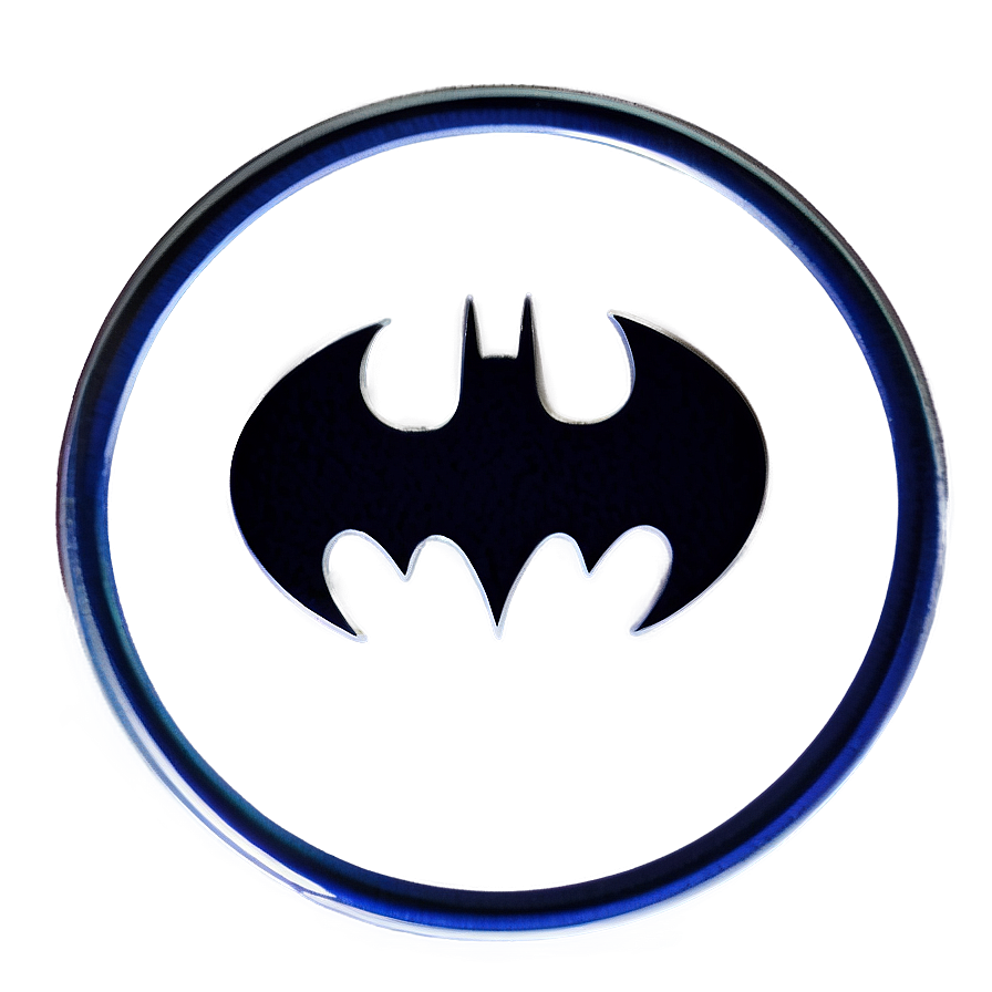 Batman Logo In Circle Png 05042024 PNG image