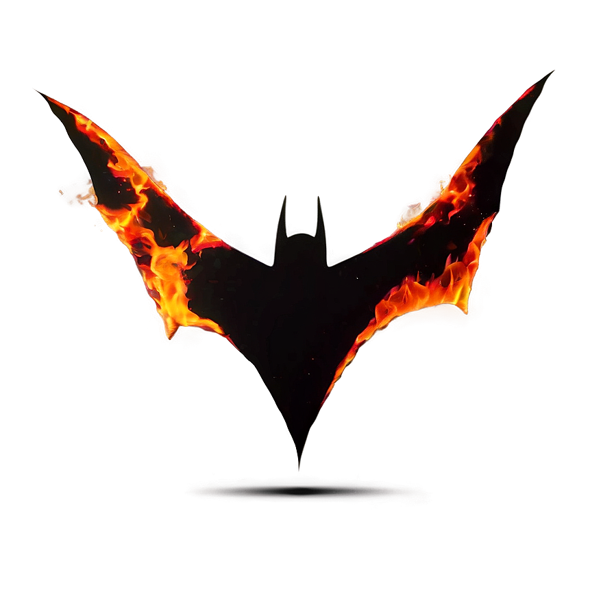 Batman Logo In Fire Png 05042024 PNG image