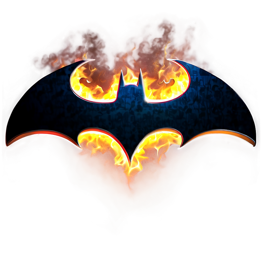 Batman Logo In Flames Png 05042024 PNG image