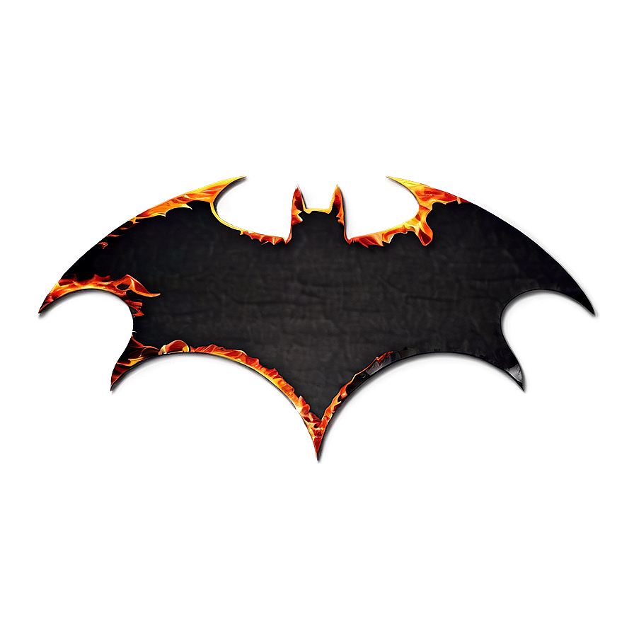 Batman Logo In Flames Png Cvx2 PNG image