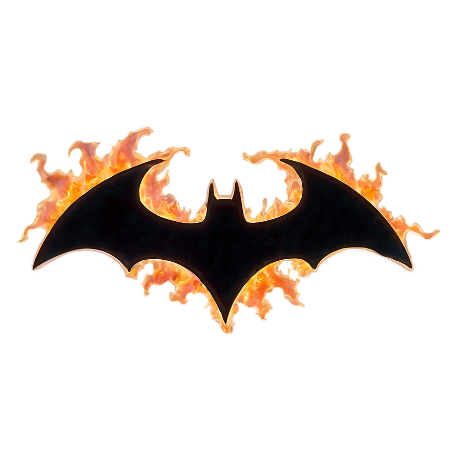 Batman Logo In Flames Png Vdb PNG image