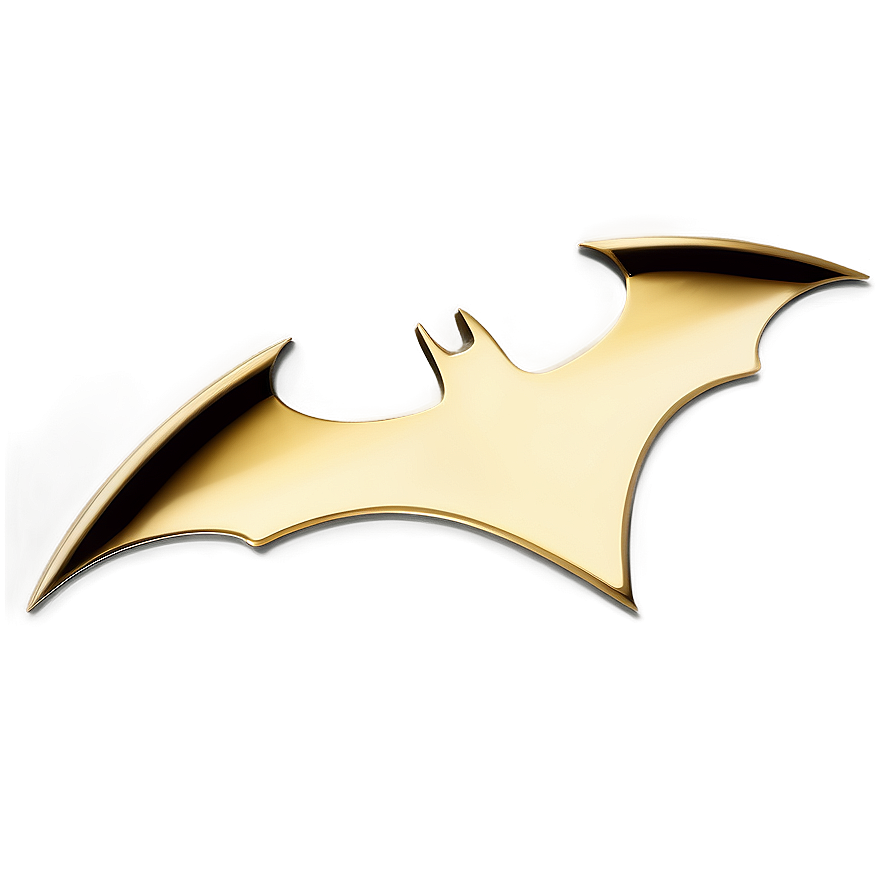 Batman Logo In Gold Png 05042024 PNG image