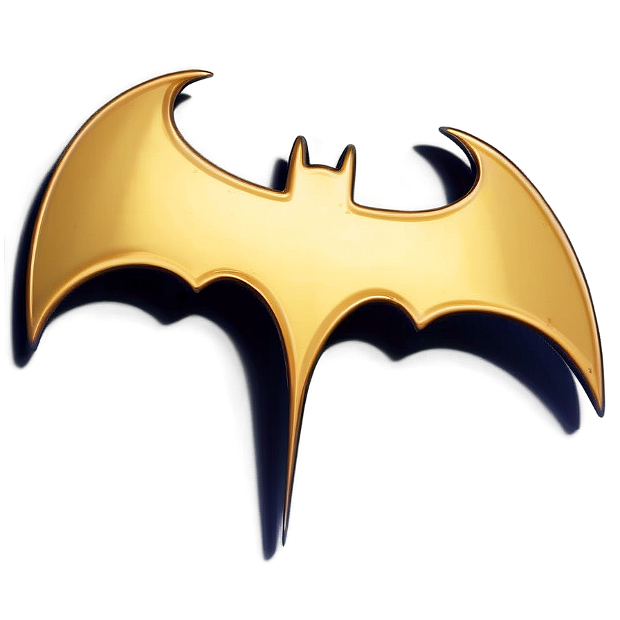 Batman Logo In Gold Png 05042024 PNG image