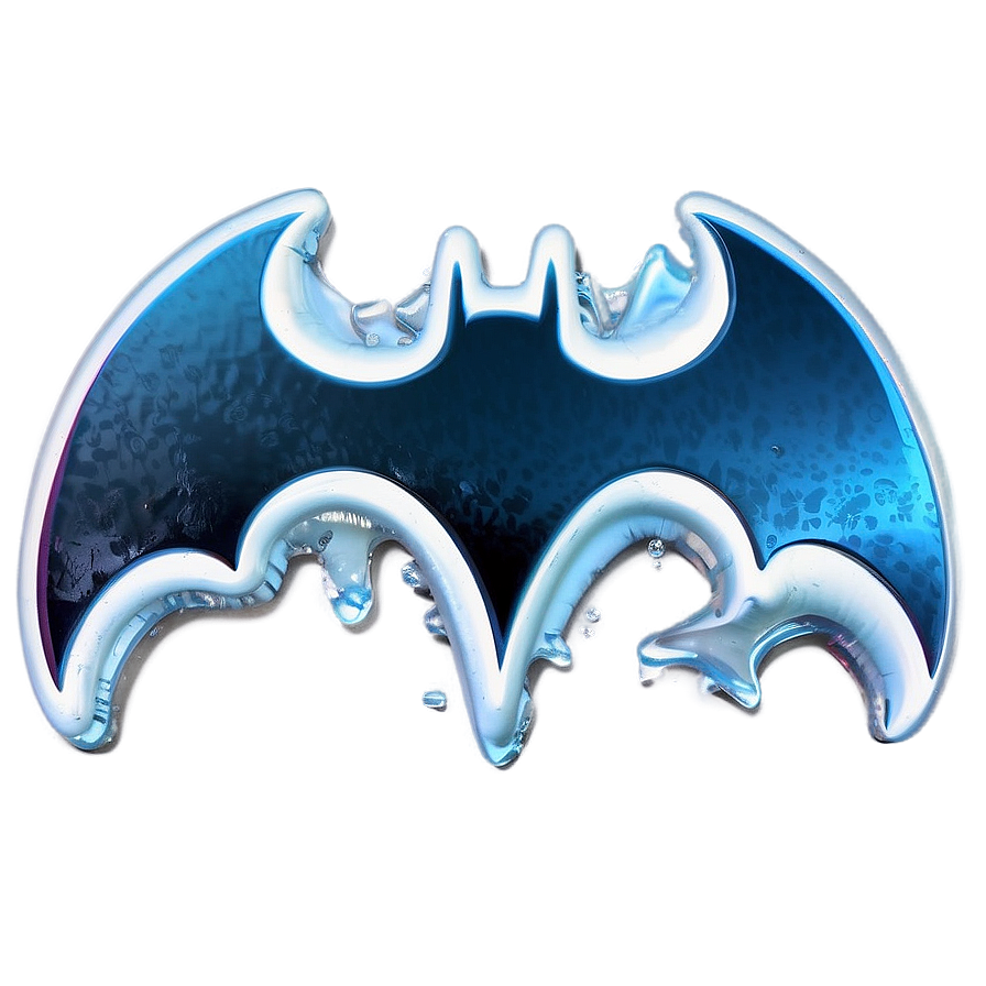 Batman Logo In Ice Png 05042024 PNG image