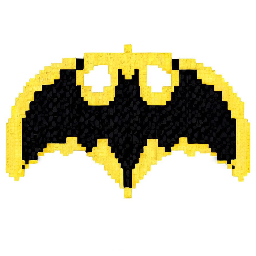 Batman Logo In Pixel Art Png 05042024 PNG image