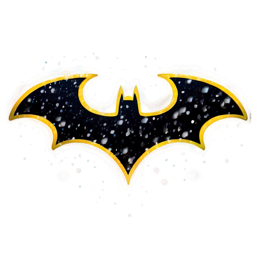 Batman Logo With Snow Effect Png Bqx PNG image