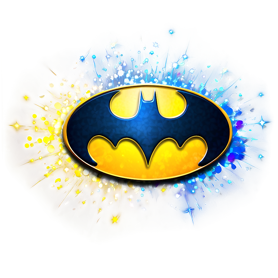 Batman Logo With Sparkles Png Rqd PNG image
