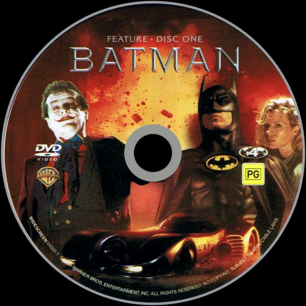 Batman1989 D V D Cover Art PNG image