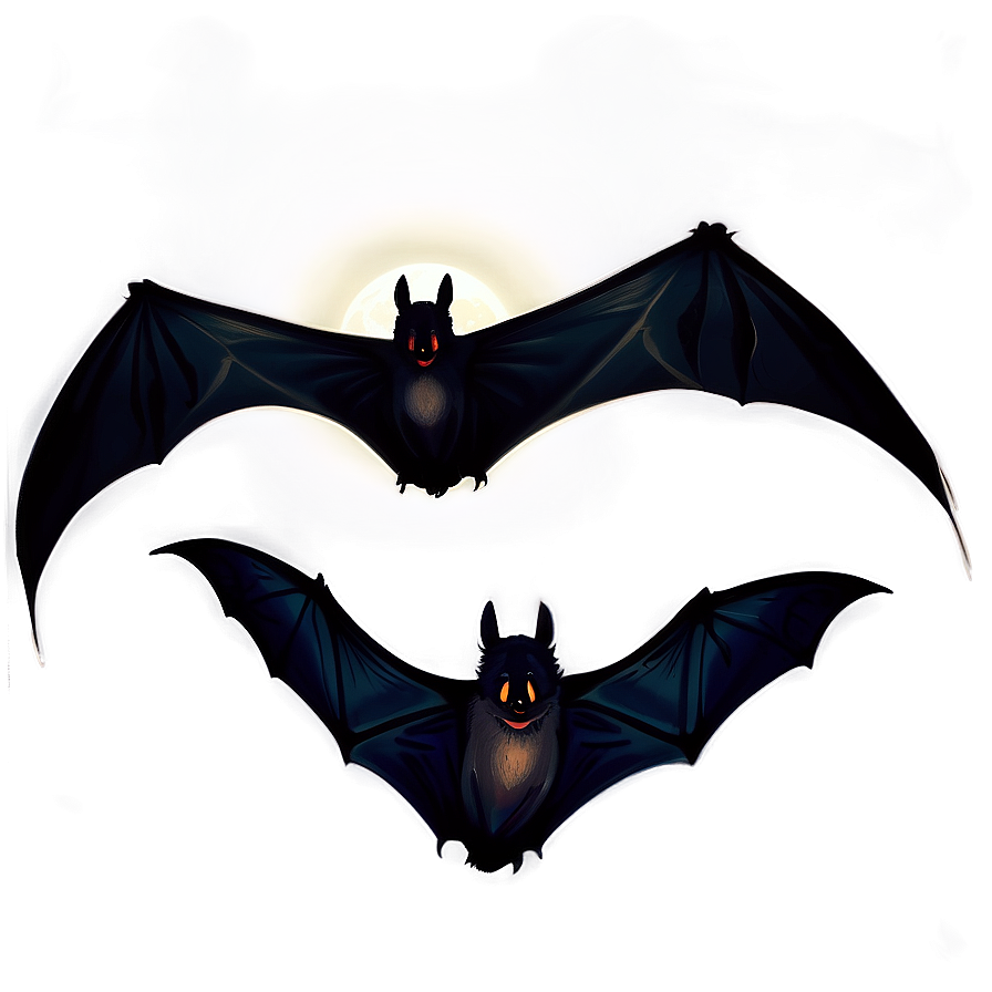 Bats In Dark Sky Png 36 PNG image