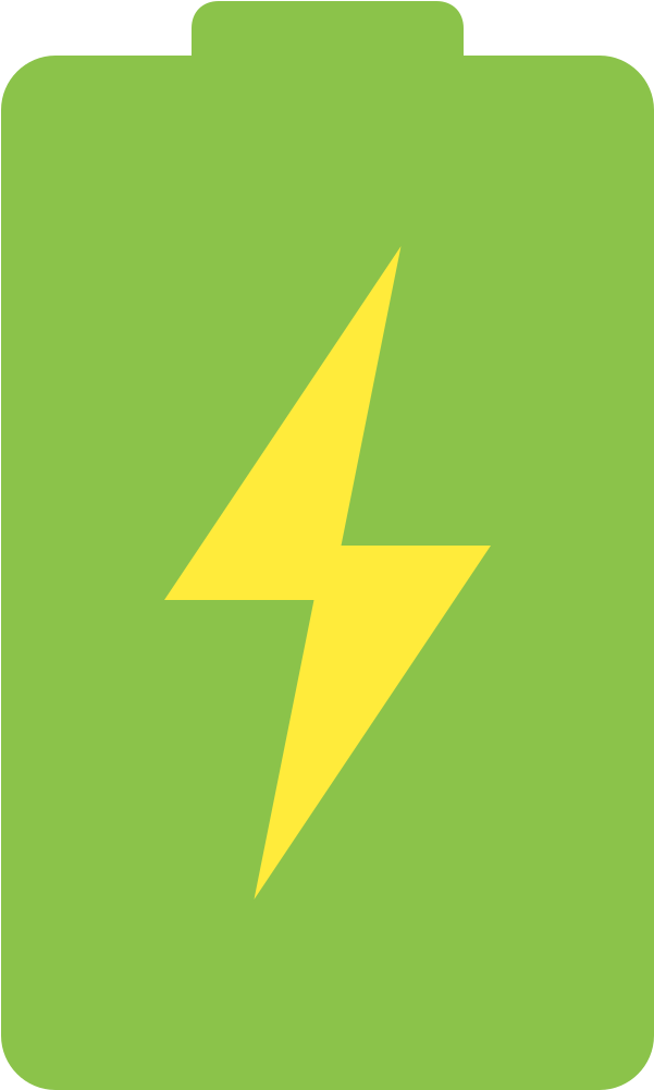 Battery Charging Icon Green Background PNG image