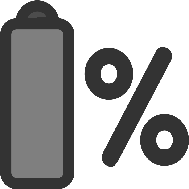 Battery Percentage Icon PNG image