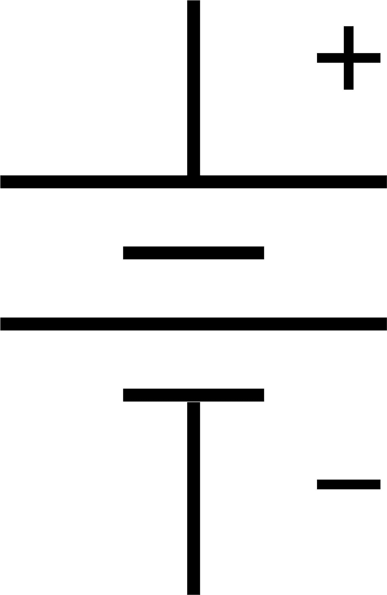 Battery Polarity Symbols Graphic PNG image