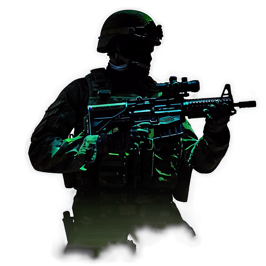 Battle Soldier Silhouette Png Wft27 PNG image