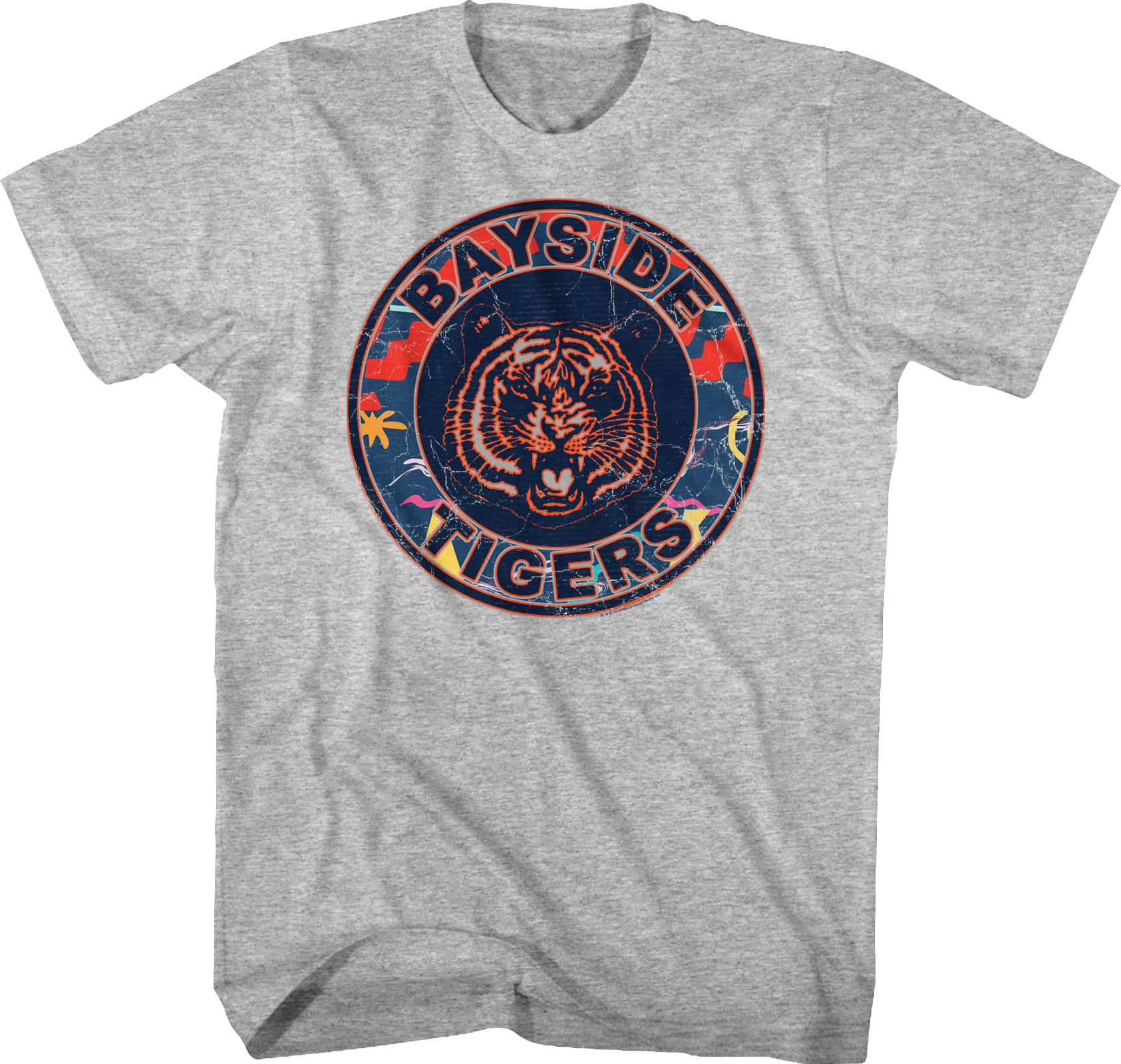 Bayside Tigers Vintage T Shirt Design PNG image