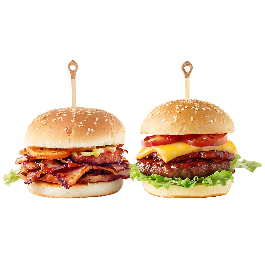 Bbq Bacon Burger Extravaganza Png 06242024 PNG image