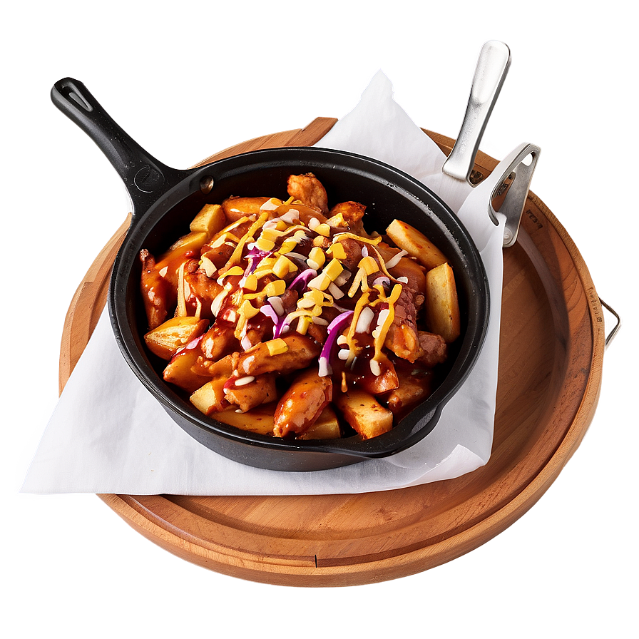 Bbq Chicken Poutine Feast Png 58 PNG image