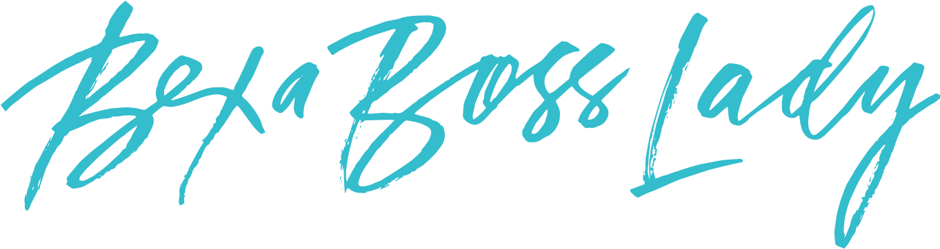 Be A Boss Lady Calligraphy PNG image