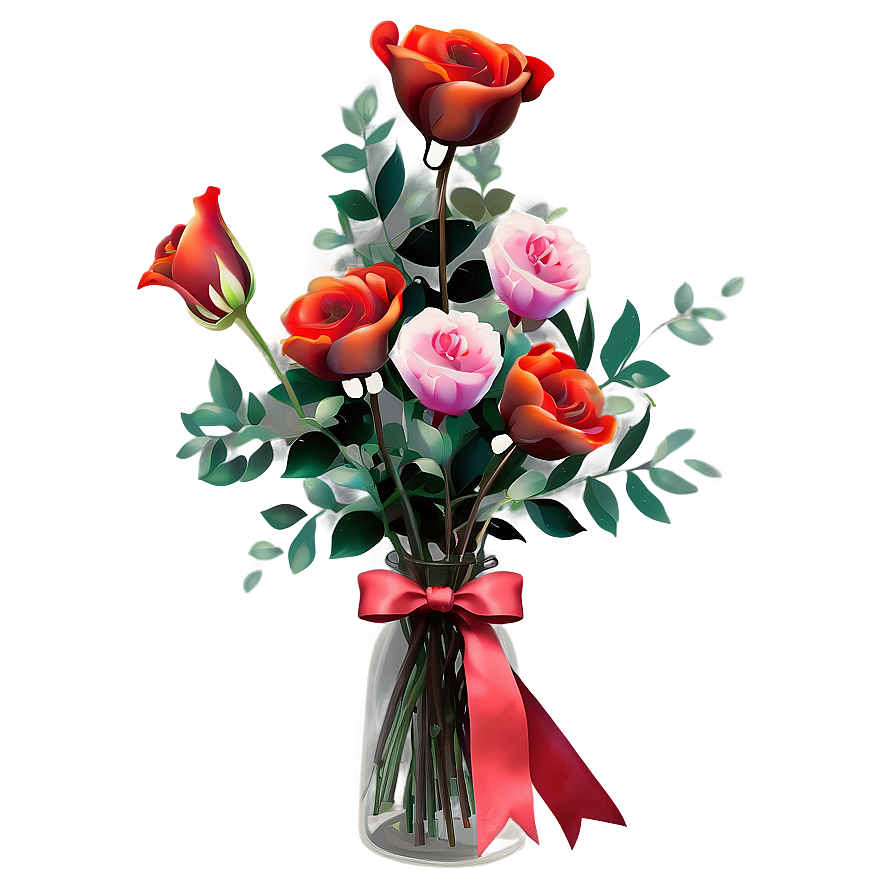 Be My Valentine Floral Bouquet Png Mpv PNG image