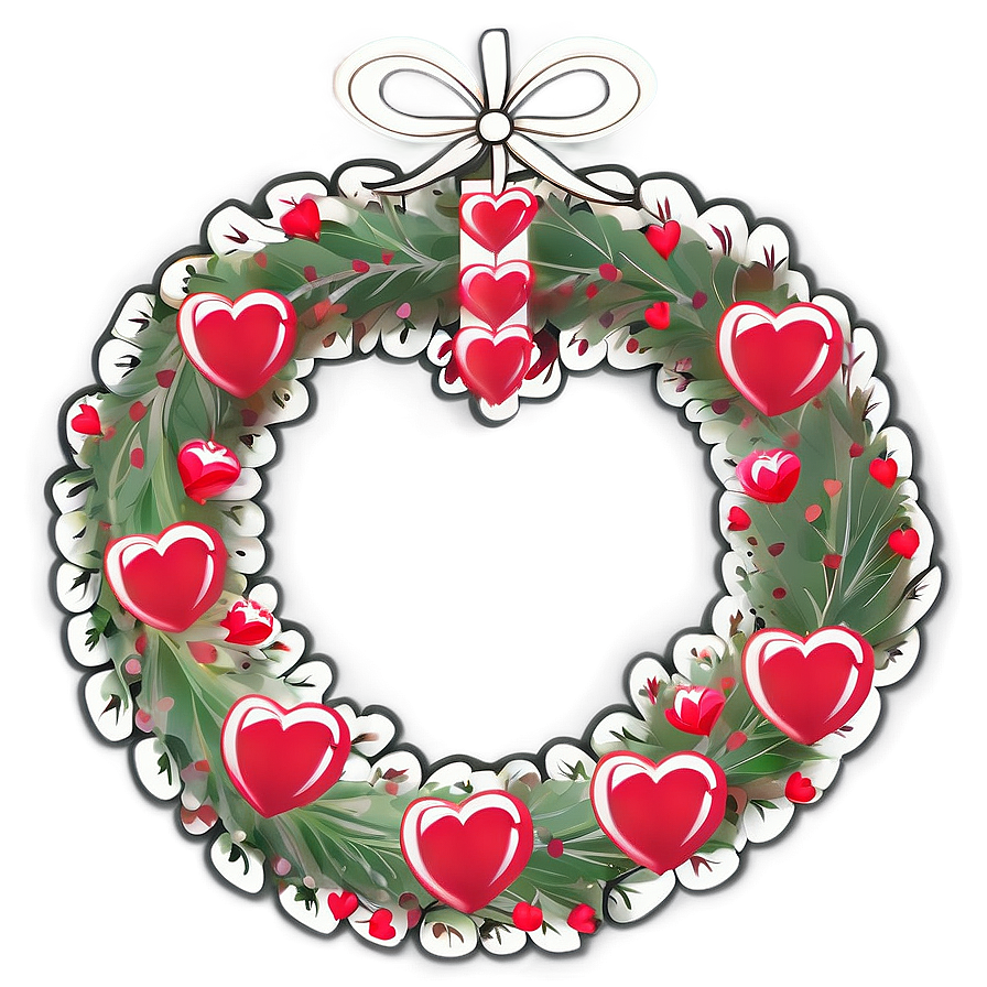 Be My Valentine Heart Wreath Png Tgn5 PNG image