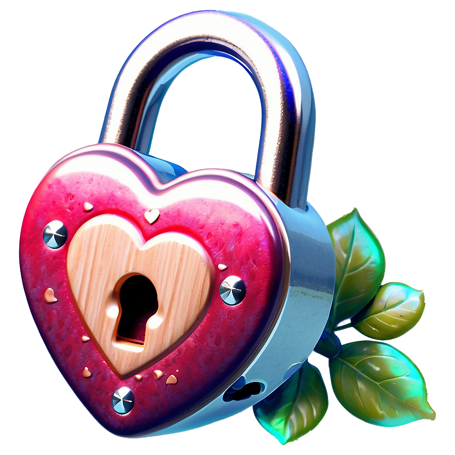 Be My Valentine Love Lock Png 06282024 PNG image