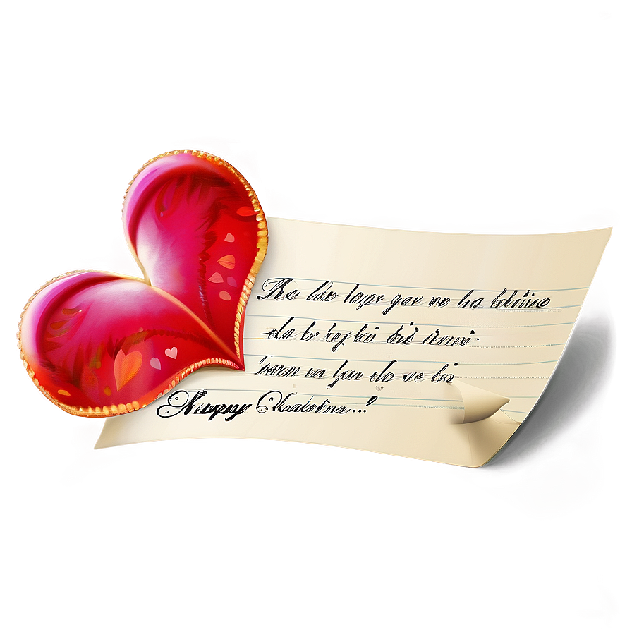 Be My Valentine Love Note Png 45 PNG image