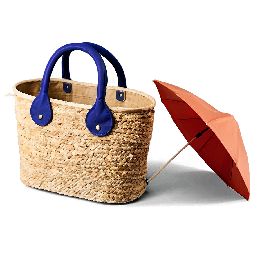 Beach Bag With Umbrella Holder Png Ynv PNG image