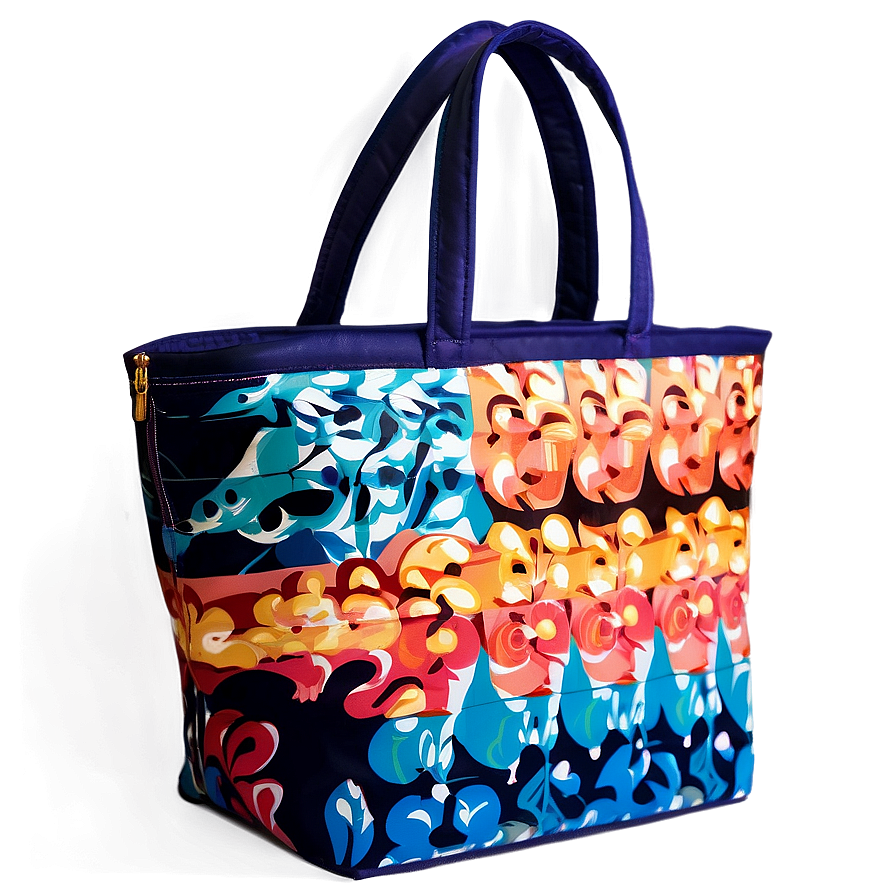 Beach Bag With Zipper Png 56 PNG image