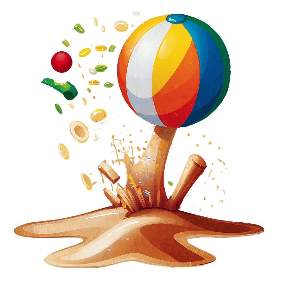 Beach Ball Bounce Png 05242024 PNG image