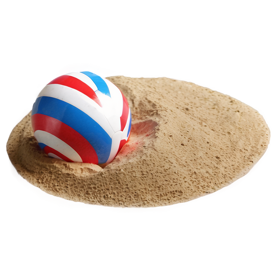 Beach Ball In Sand Png 05242024 PNG image