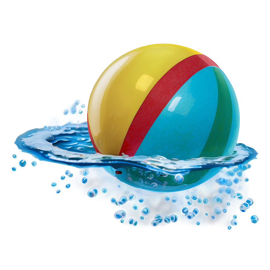 Beach Ball In Water Png Jxq PNG image