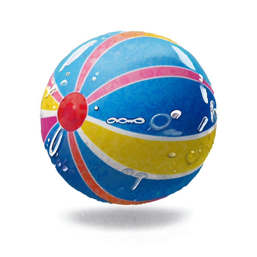 Beach Ball In Water Png Qco PNG image