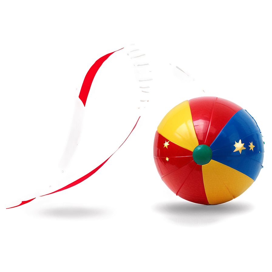 Beach Ball With Stars Png 05242024 PNG image