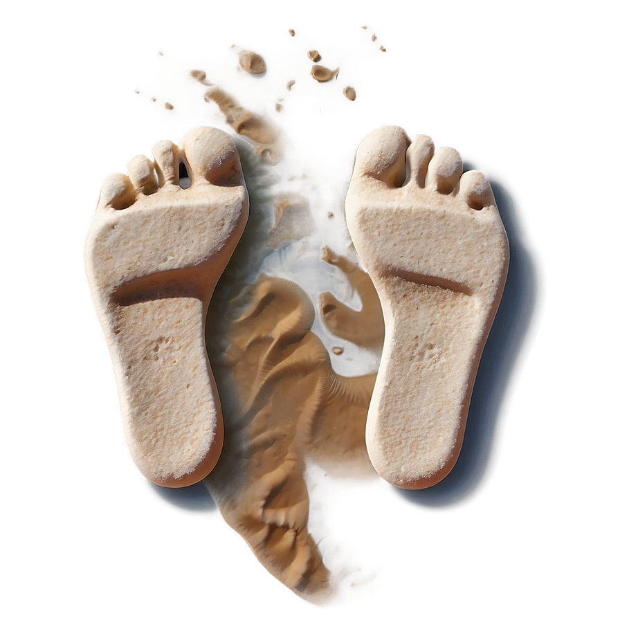 Beach Footprints Sand Png Mwb27 PNG image