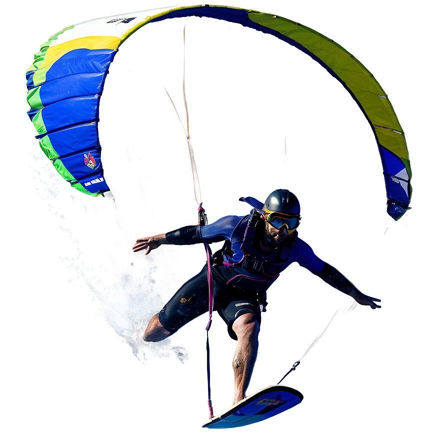 Beach Kite Surfing Png 06132024 PNG image