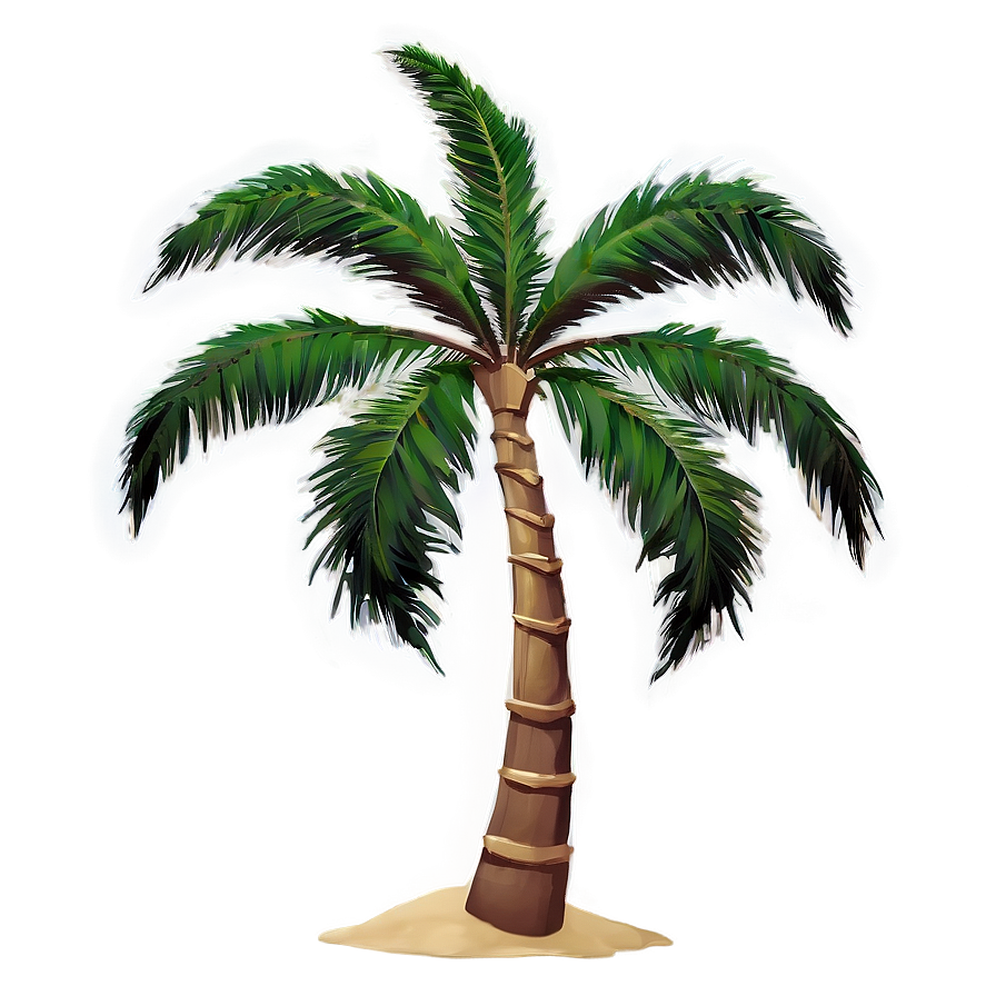 Beach Palms Silhouette Png 06112024 PNG image