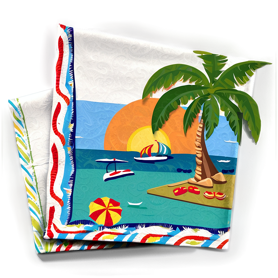 Beach Party Napkin Png 83 PNG image