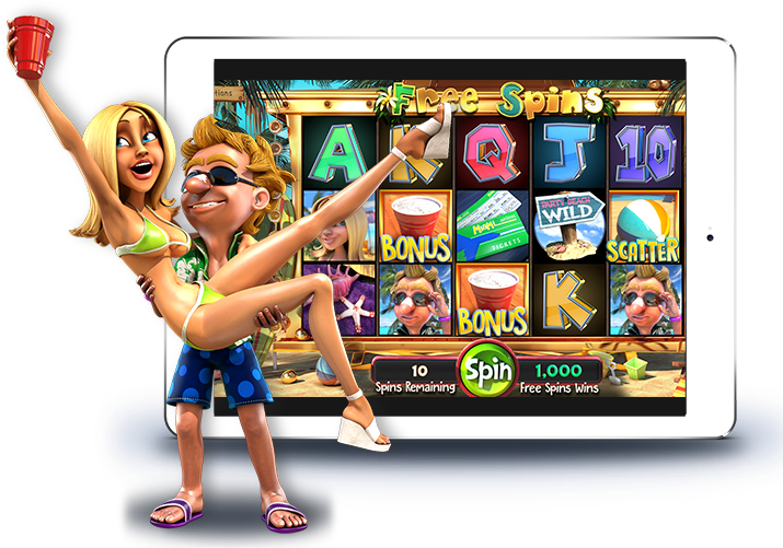 Beach Party Slot Game Characters PNG image