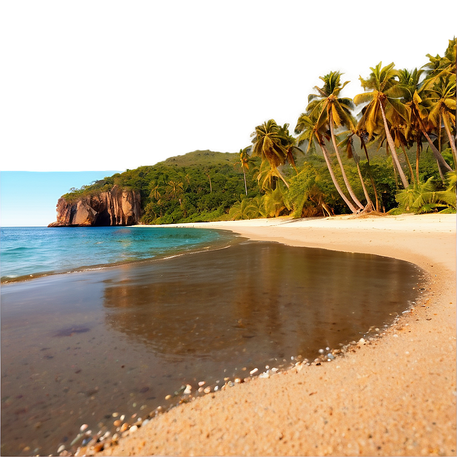 Beach Sand And Cliffs Png Crx9 PNG image