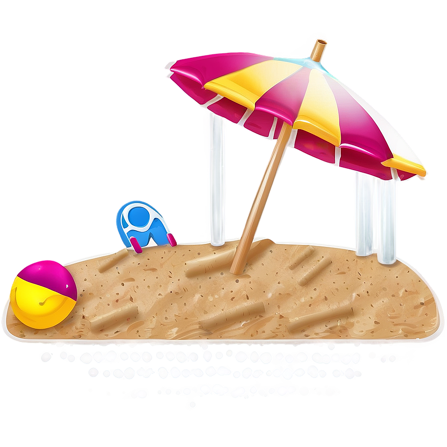 Beach Sand With Umbrella Png 86 PNG image