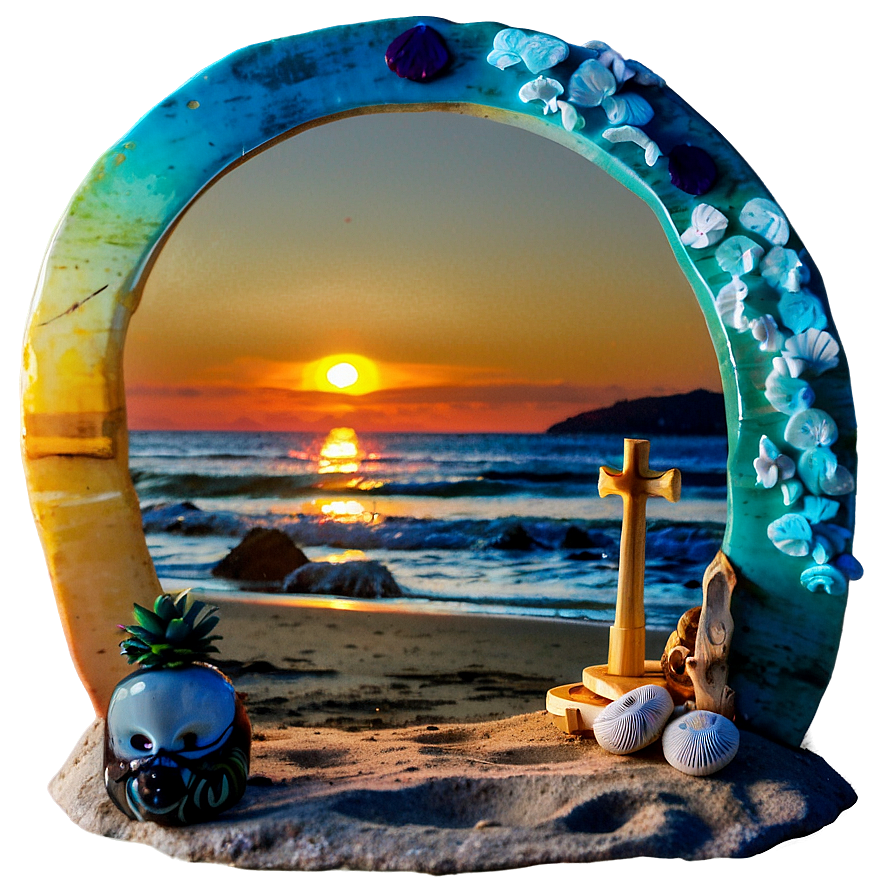 Beach Sunset Altar Png 16 PNG image