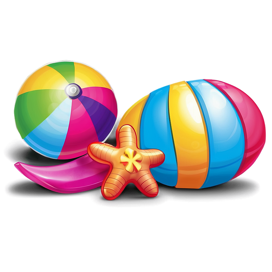 Beach Toys And Games Png 06292024 PNG image