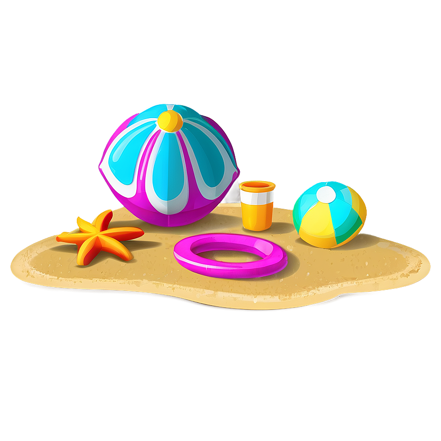 Beach Toys Outline Png 06292024 PNG image