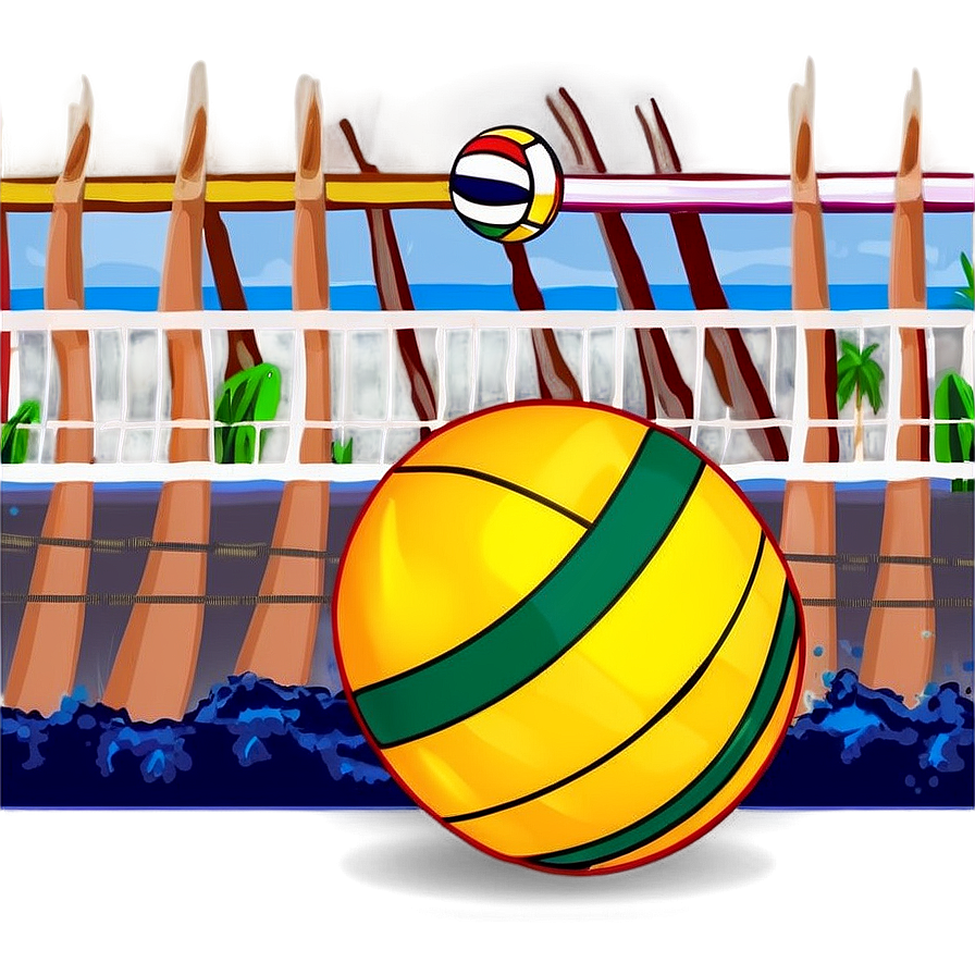 Beach Volleyball Action Png 05212024 PNG image