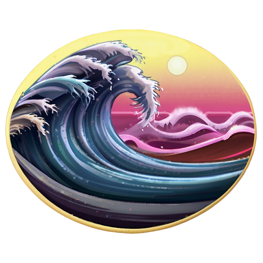 Beach Wave Emoji Png Iue PNG image