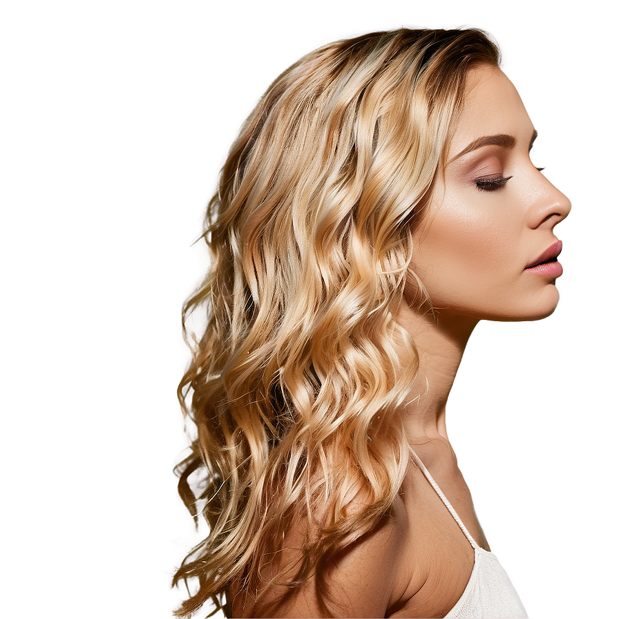 Beach Waves Blond Hair Png 53 PNG image